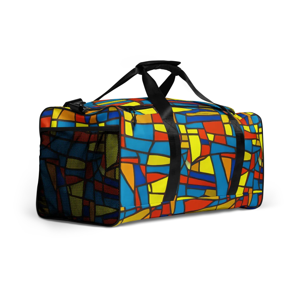 Mondrian Mesh on Duffle Bag — Right Front