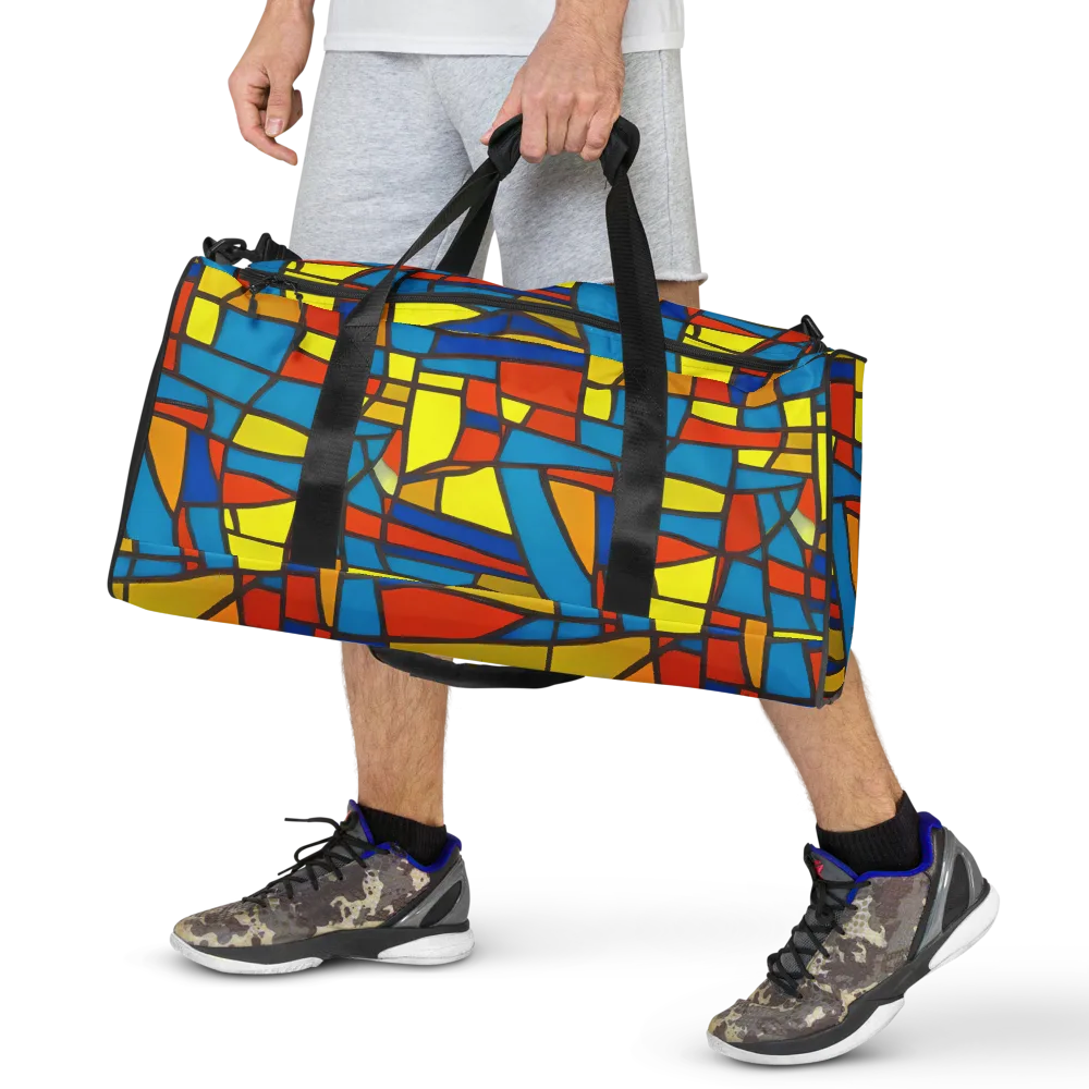 Mondrian Mesh on Duffle Bag — Front