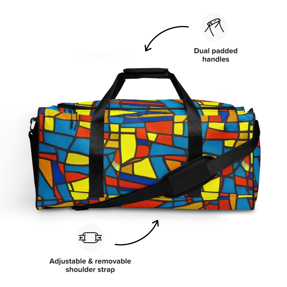 Mondrian Mesh on Duffle Bag — Front