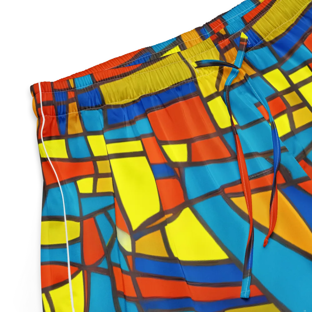 Mondrian Mesh on Women's Pajama Shorts — Product details