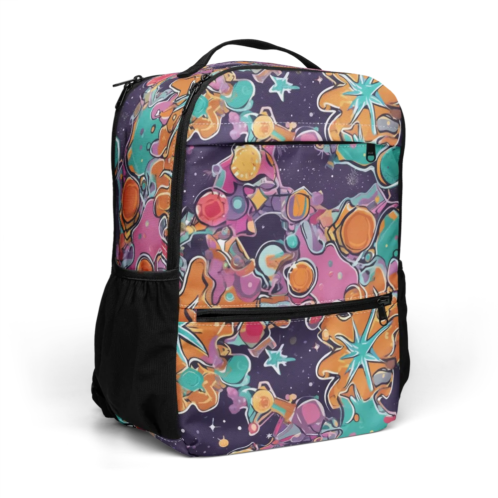 Orbiting Bonbons on Utility Backpack — Right Front