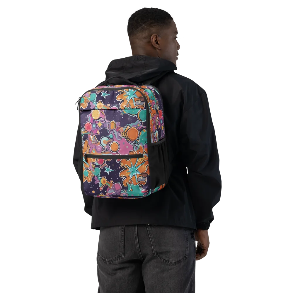 Orbiting Bonbons on Utility Backpack — Back
