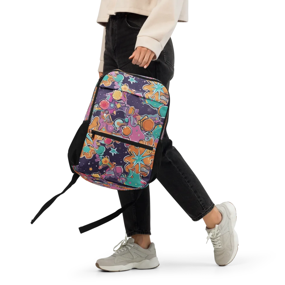 Orbiting Bonbons on Utility Backpack — Front