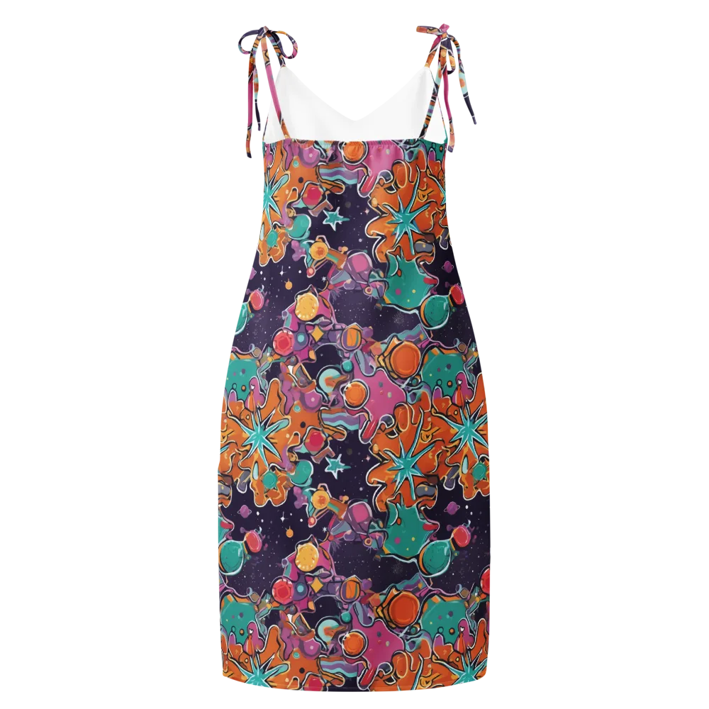 Orbiting Bonbons on Slip Dress — Back