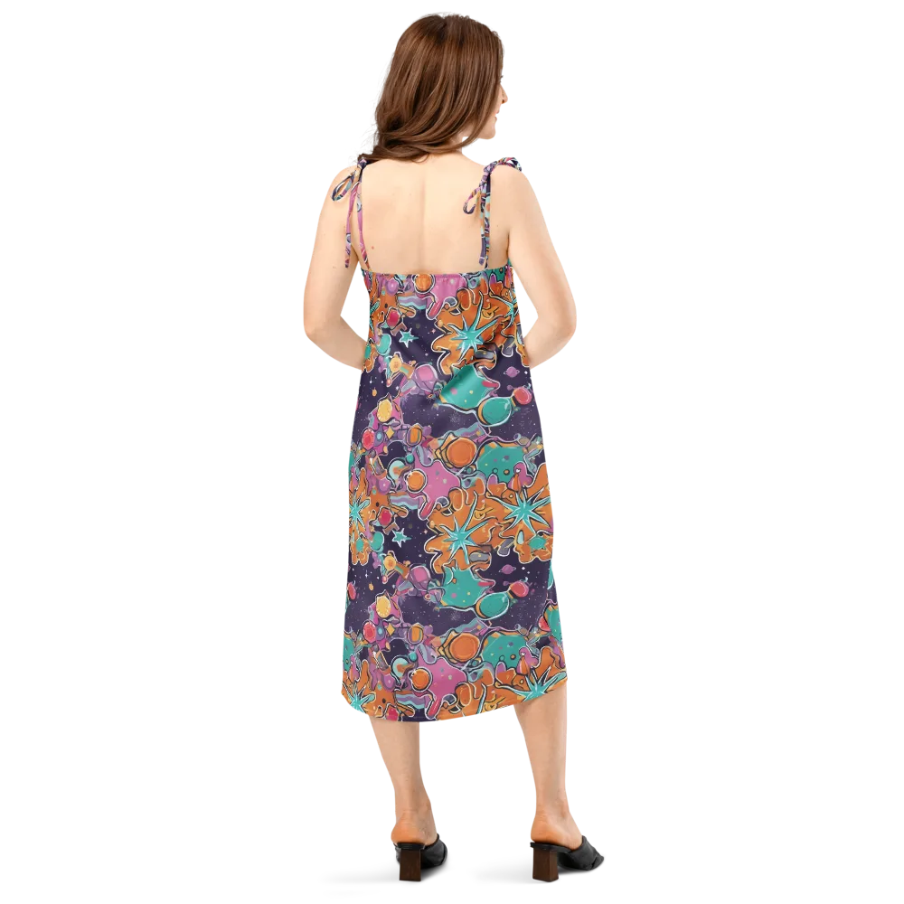 Orbiting Bonbons on Slip Dress — Back