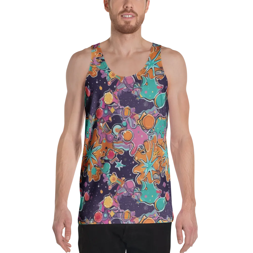 Orbiting Bonbons on Men's Tank Top — Front