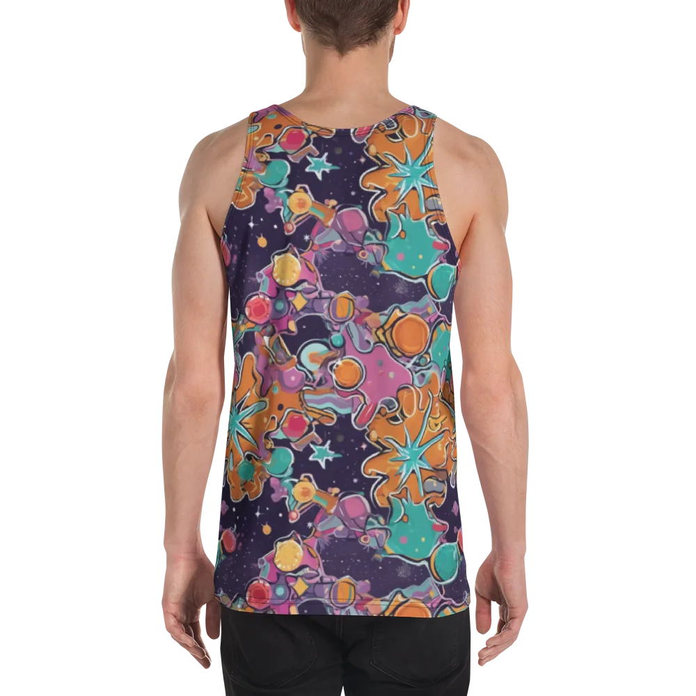 Orbiting Bonbons on Men's Tank Top — Back