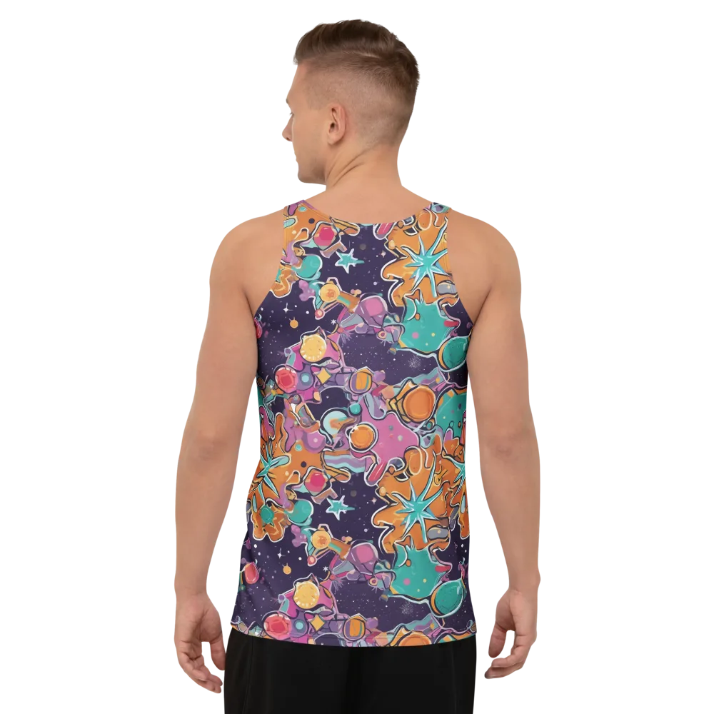 Orbiting Bonbons on Men's Tank Top — Back