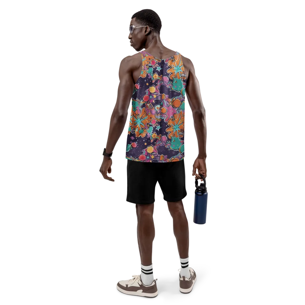 Orbiting Bonbons on Men's Tank Top — Back