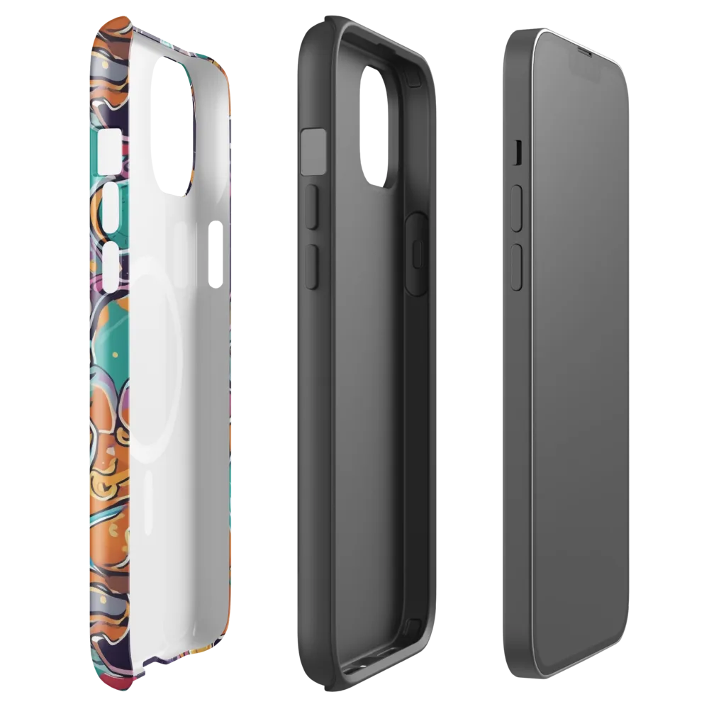 Orbiting Bonbons on MagSafe Tough Case for iPhone® — Front