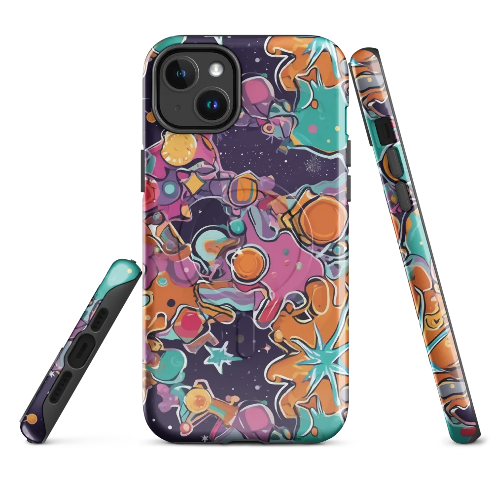 Orbiting Bonbons on MagSafe Tough Case for iPhone® — Front