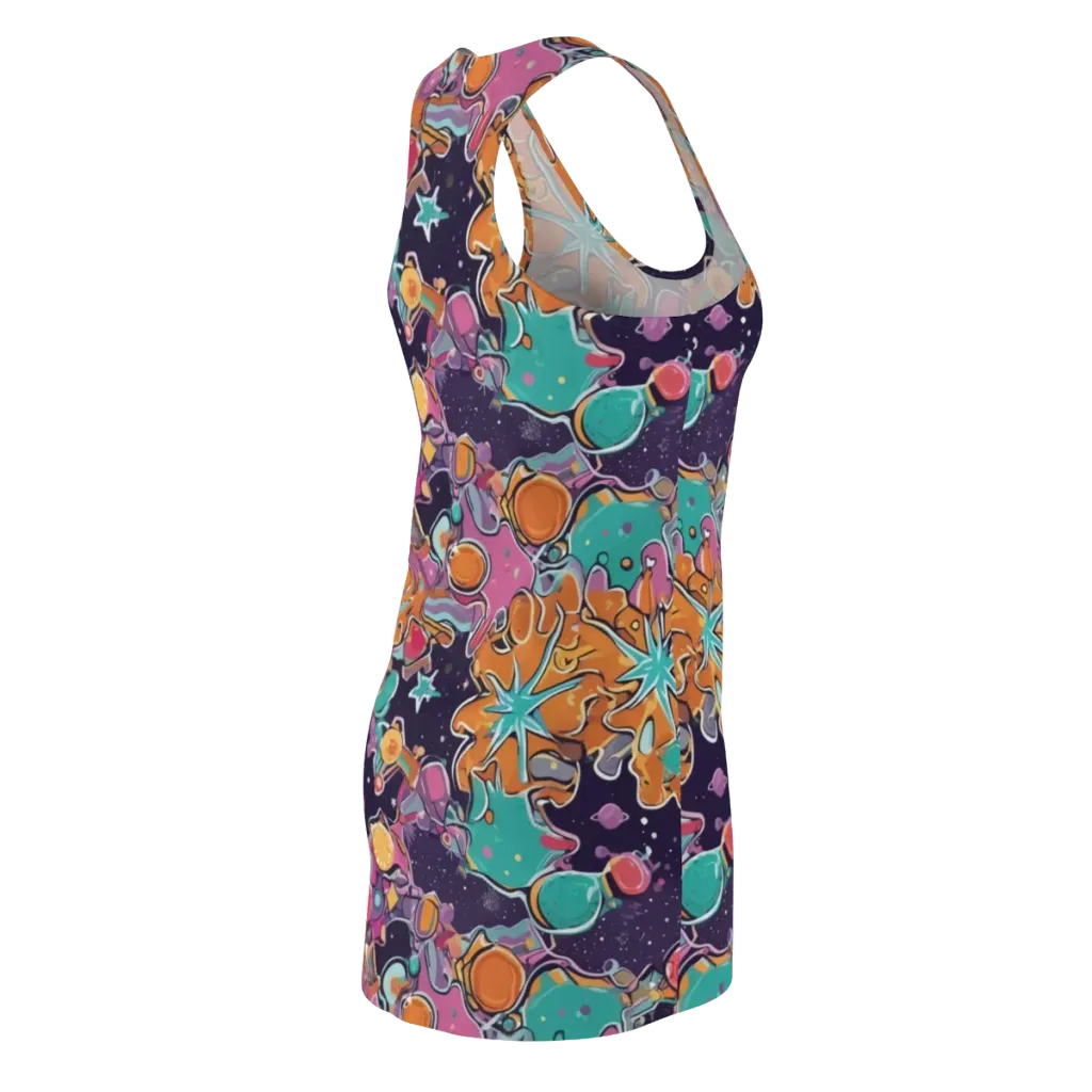 Orbiting Bonbons on Racerback Dress — Back Side