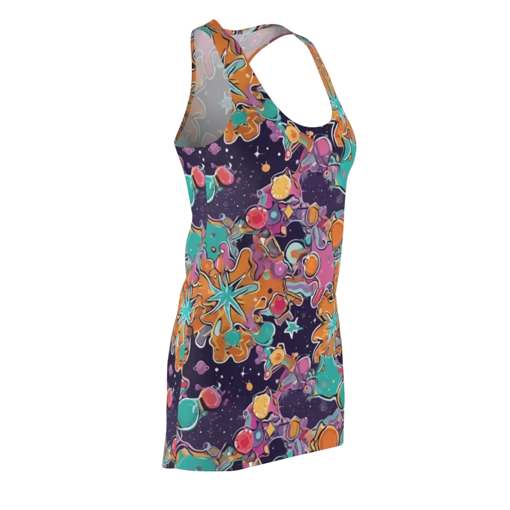 Orbiting Bonbons on Racerback Dress — Front Side