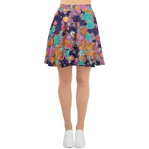 Orbiting Bonbons on a Skater Skirt