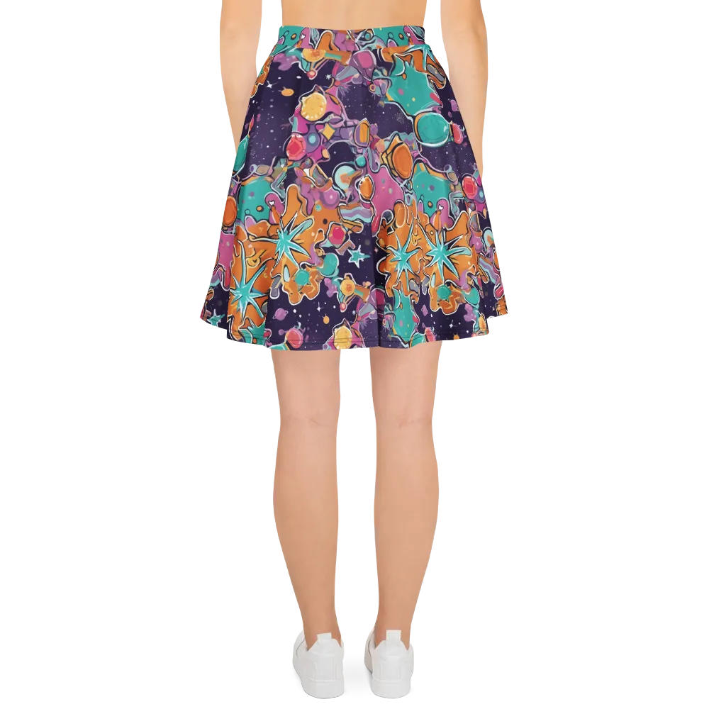 Orbiting Bonbons on Skater Skirt — Back
