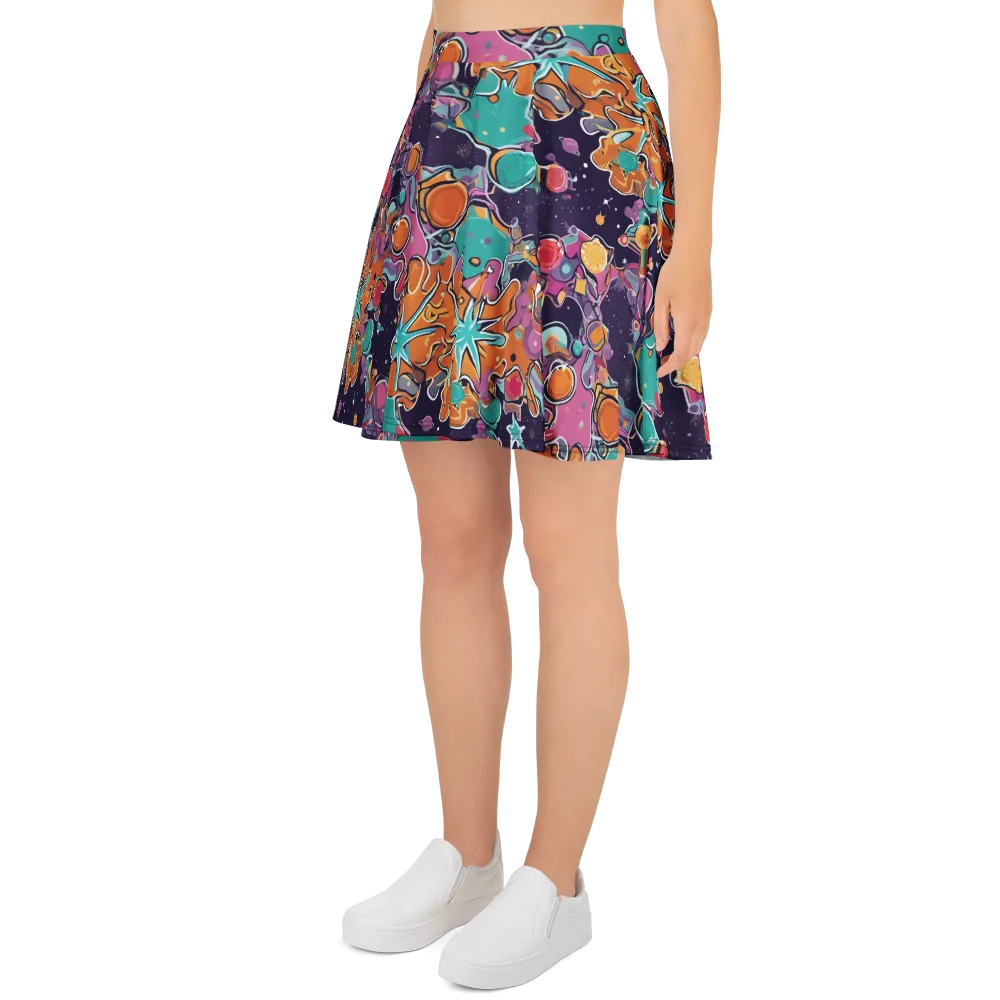 Orbiting Bonbons on Skater Skirt — Left