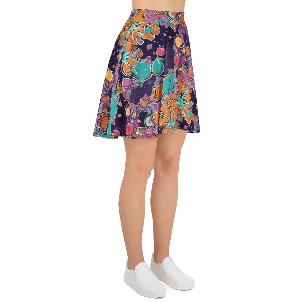 Orbiting Bonbons on Skater Skirt — Right