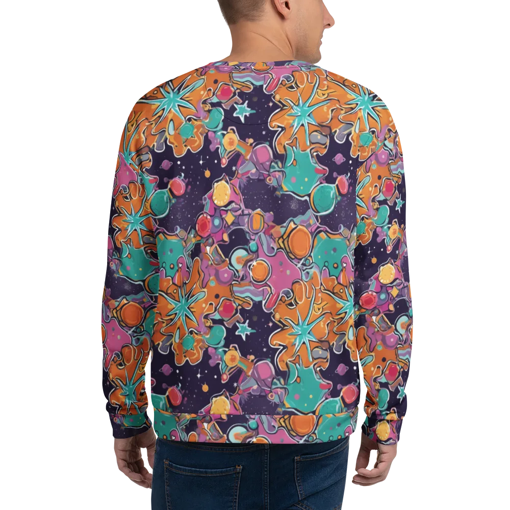 Orbiting Bonbons on Sweatshirt — Back