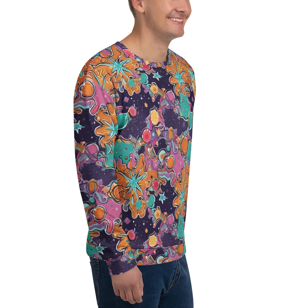 Orbiting Bonbons on Sweatshirt — Right Front