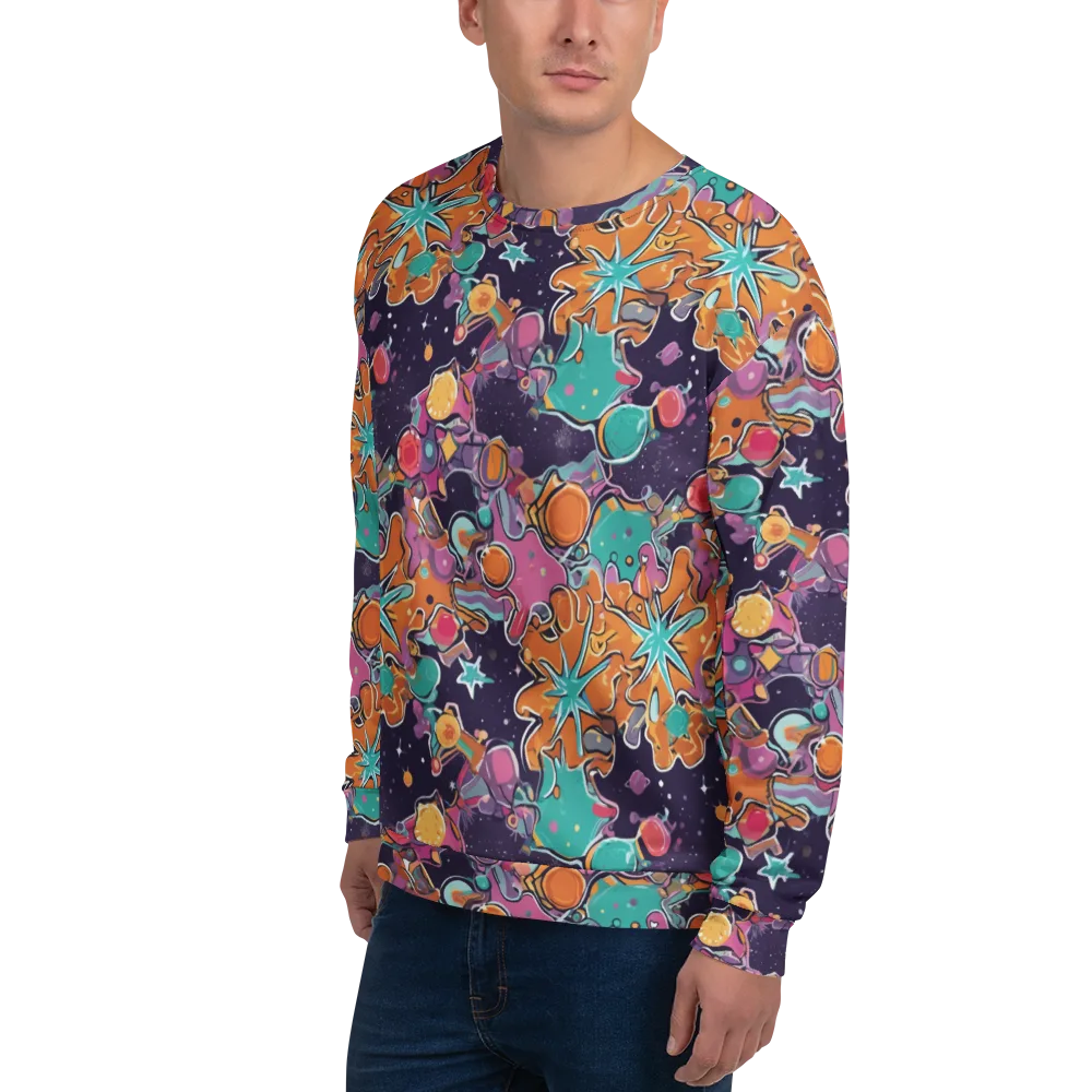 Orbiting Bonbons on Sweatshirt — Left Front