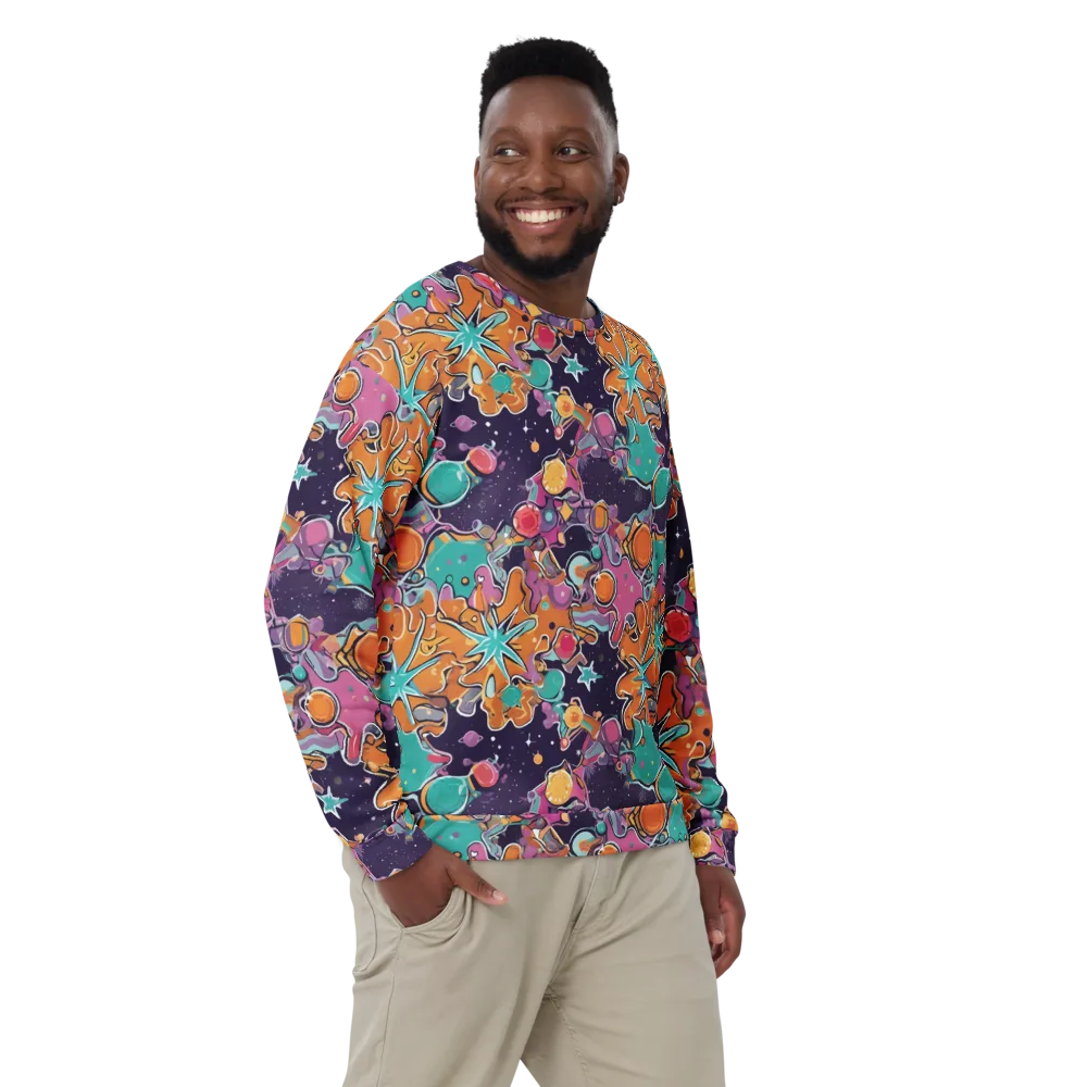 Orbiting Bonbons on Sweatshirt — Front