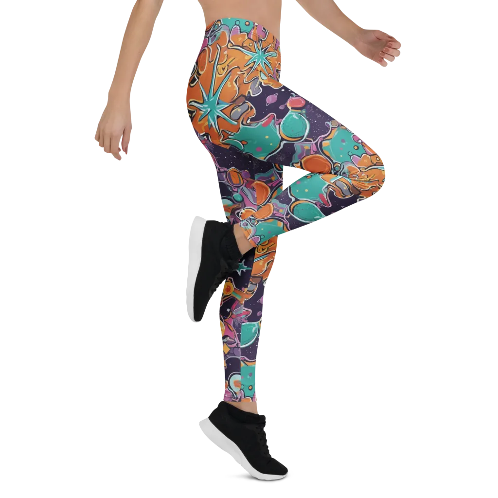 Orbiting Bonbons on Leggings — Right
