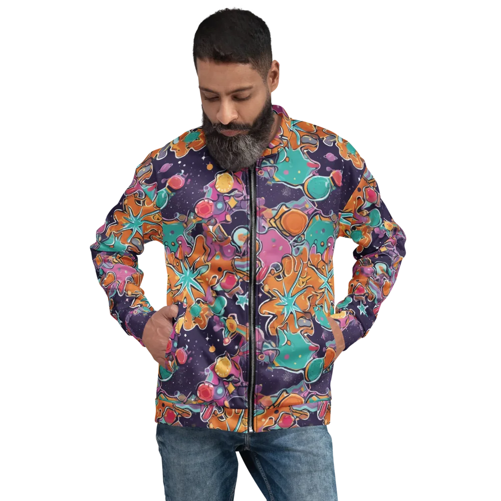 Orbiting Bonbons on Bomber Jacket — Front