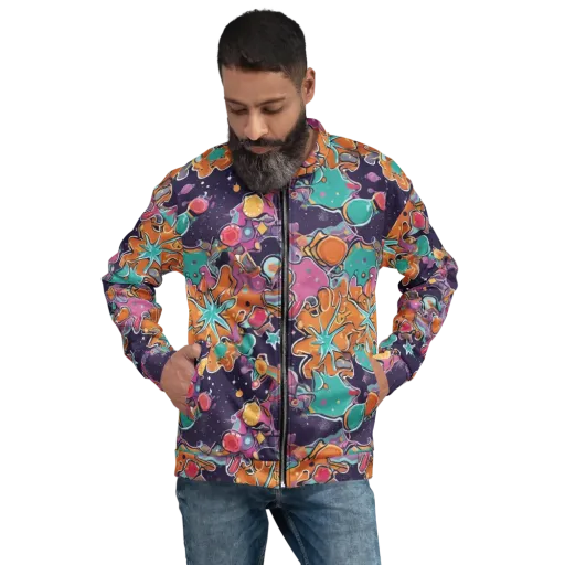 Orbiting Bonbons on a Bomber Jacket