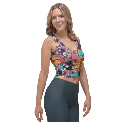 Orbiting Bonbons on a Crop Top