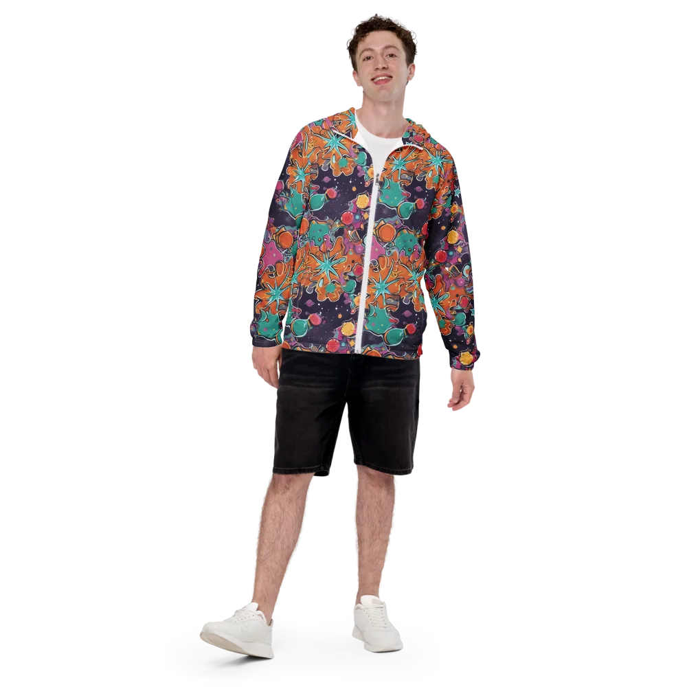 Orbiting Bonbons on Men's Windbreaker — Front