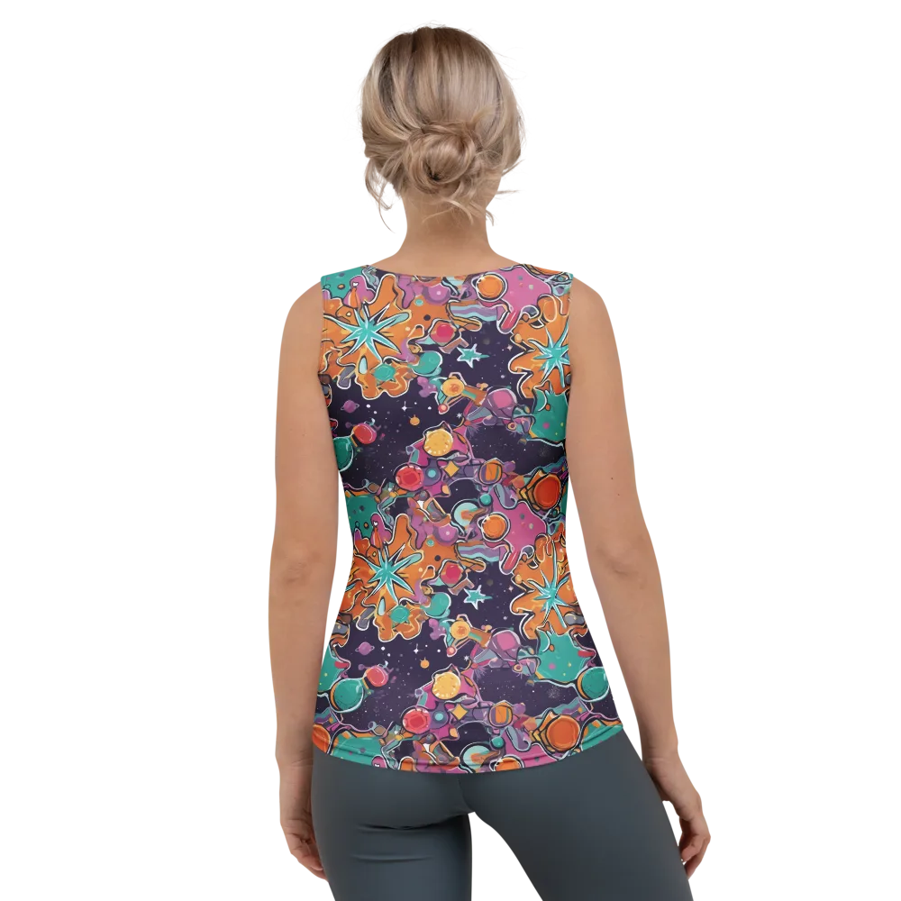 Orbiting Bonbons on Women's Tank Top — Back