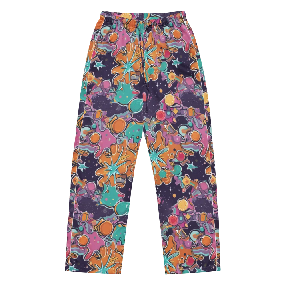 Orbiting Bonbons on Women's Pajama Pants — Front