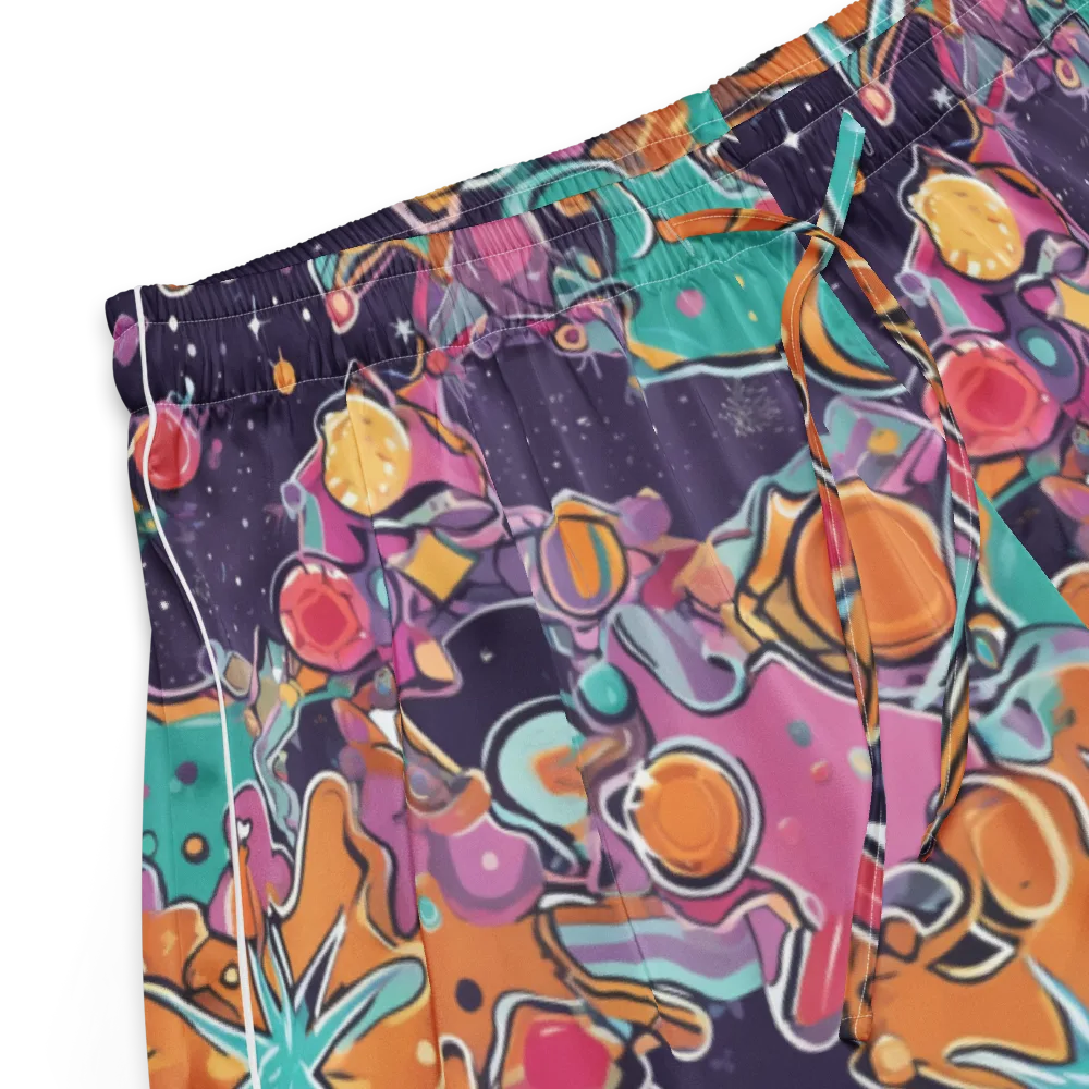 Orbiting Bonbons on Women's Pajama Shorts — Product details