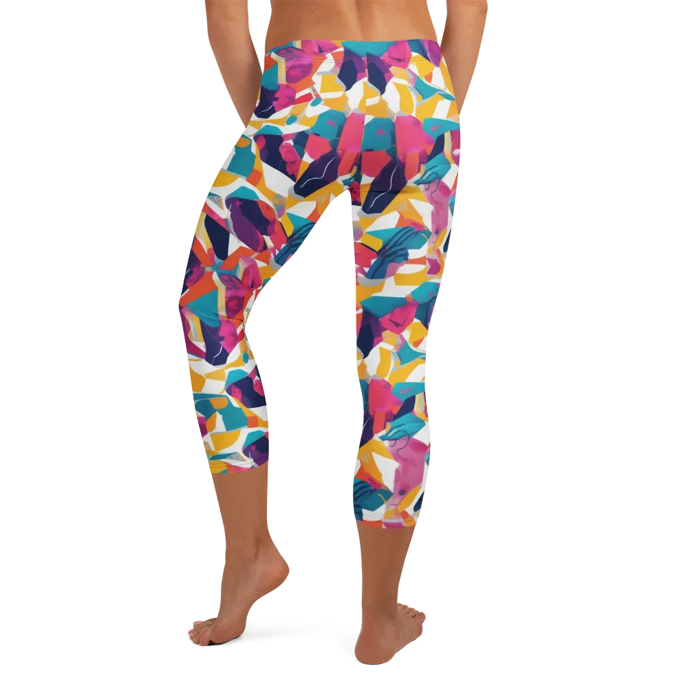 Neon Tailor on Capri Leggings — Back