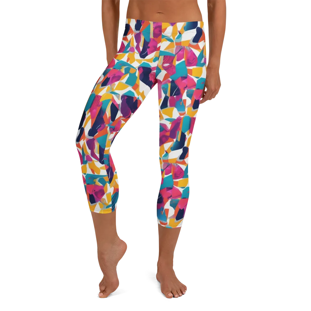 Neon Tailor on Capri Leggings — Front
