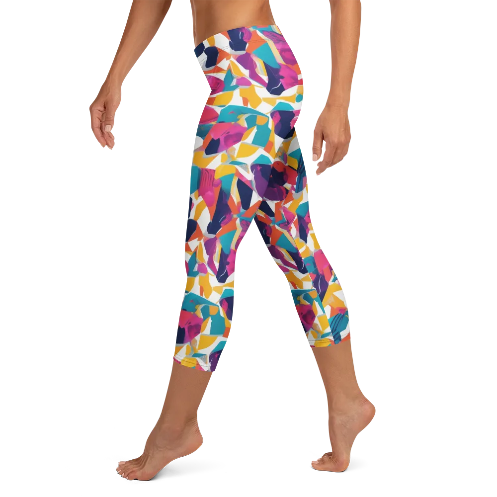 Neon Tailor on Capri Leggings — Left