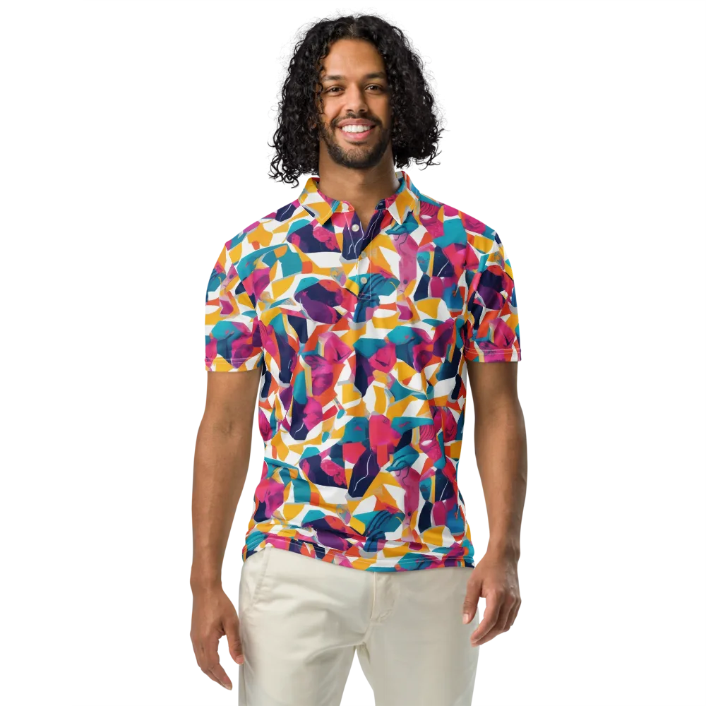 Neon Tailor on Men's Slim Fit Polo Shirt — Front