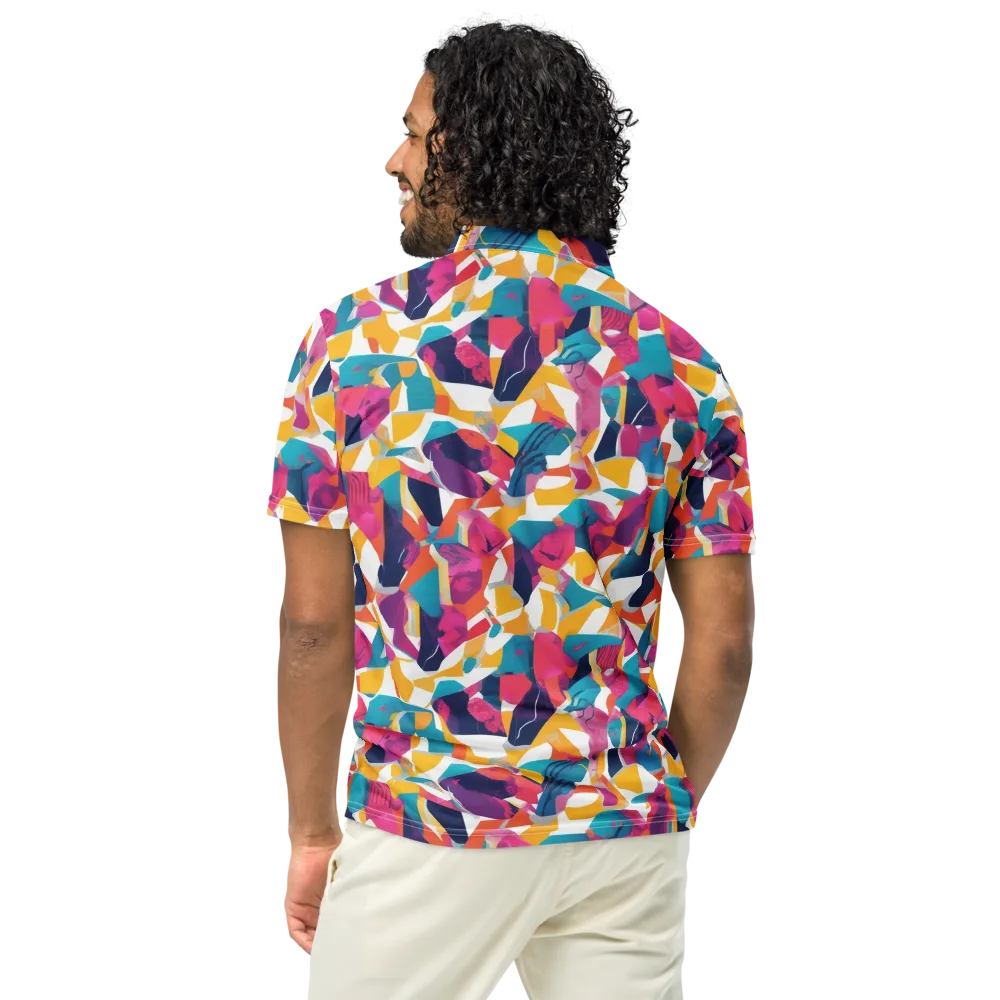 Neon Tailor on Men's Slim Fit Polo Shirt — Back
