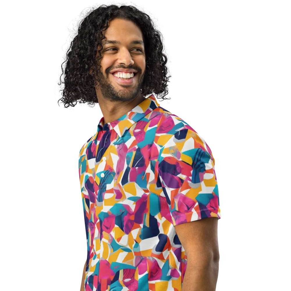 Neon Tailor on Men's Slim Fit Polo Shirt — Left Front