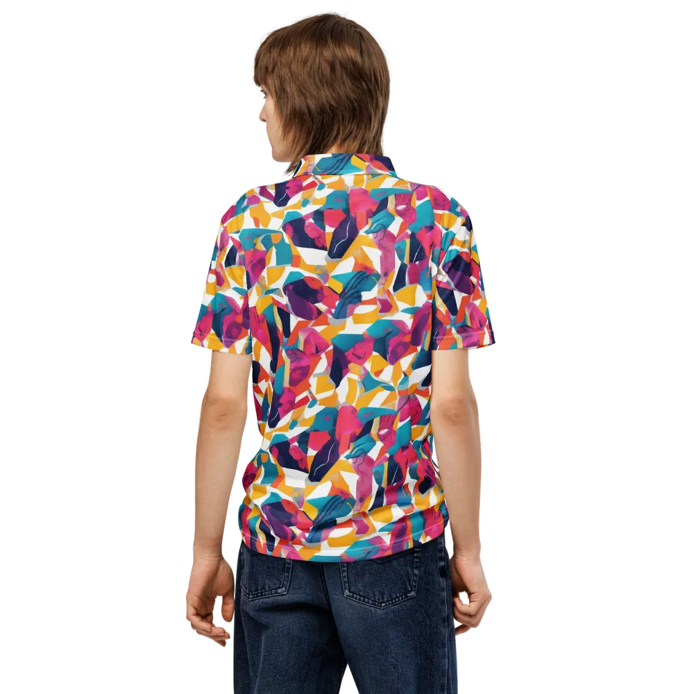 Neon Tailor on Men's Slim Fit Polo Shirt — Back
