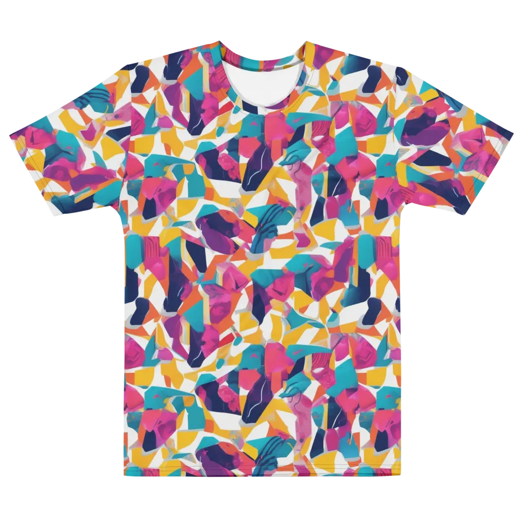 Neon Tailor on Men's Cotton Crew Neck T-Shirt — Front