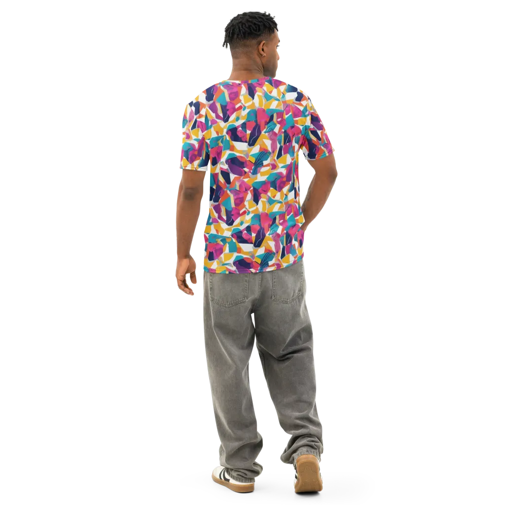 Neon Tailor on Men's Cotton Crew Neck T-Shirt — Back
