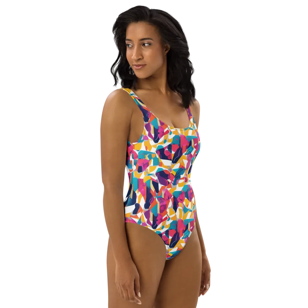 Neon Tailor on One-Piece Swimsuit — Right