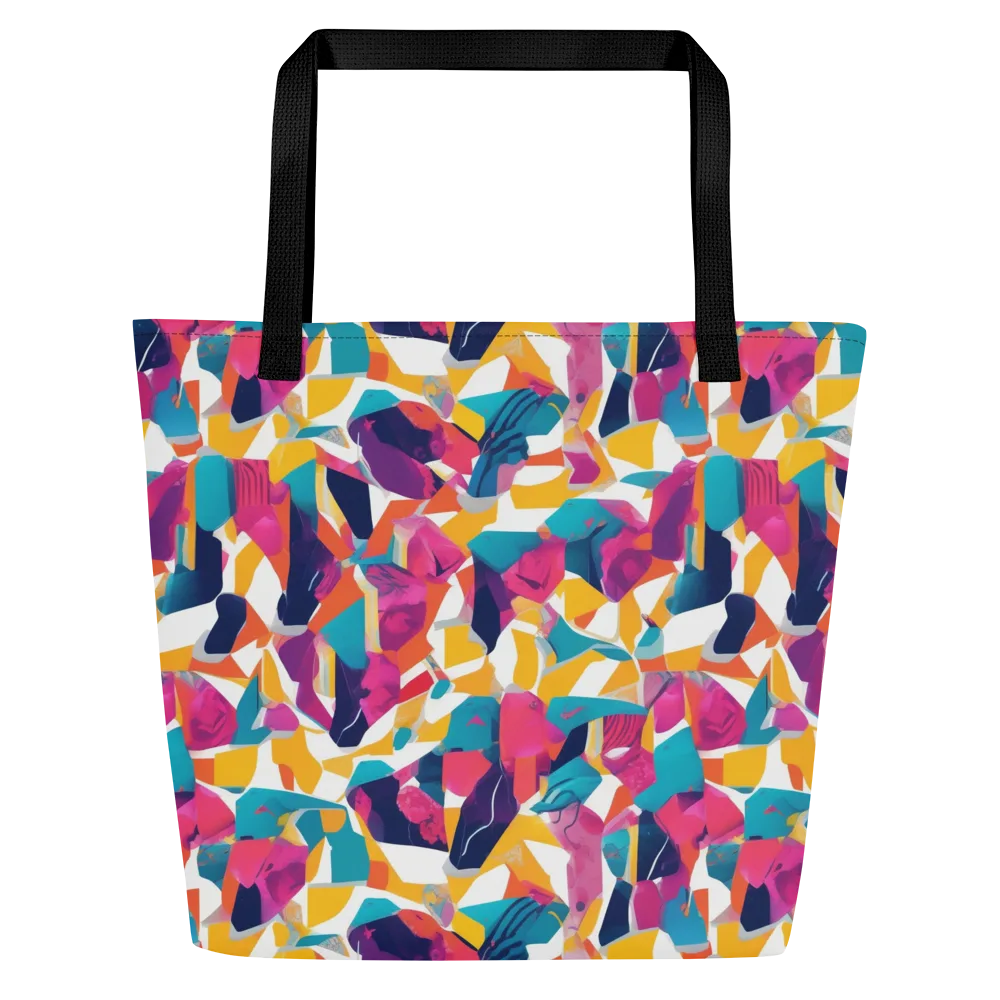 Neon Tailor on Large Tote Bag W/ Pocket — Front