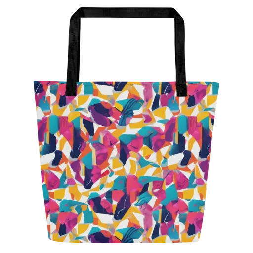 Neon Tailor on a Large Tote Bag W/ Pocket