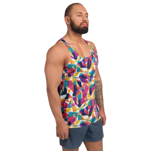 Neon Tailor on a Men's Tank Top