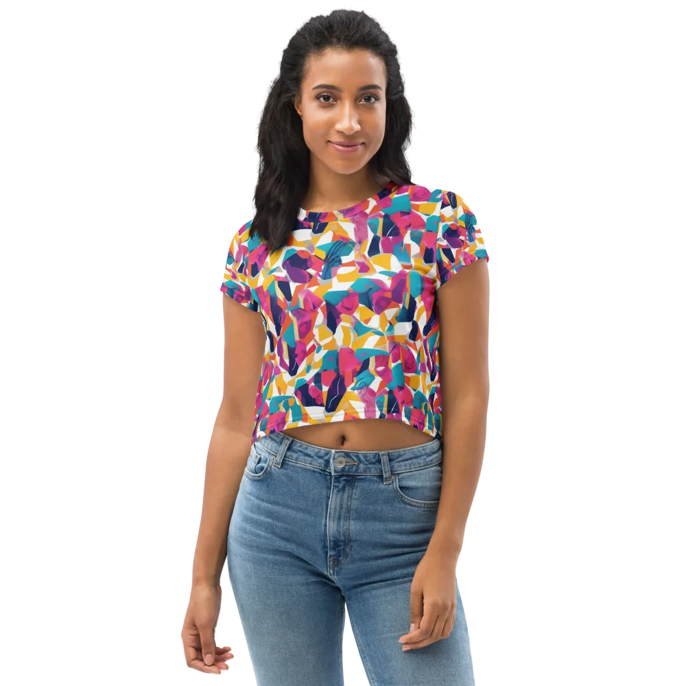 Neon Tailor on Crop Tee — Front
