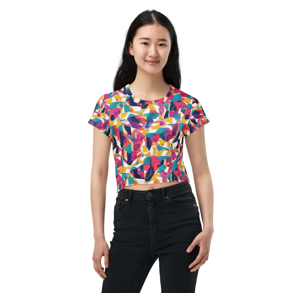 Neon Tailor on Crop Tee — Front