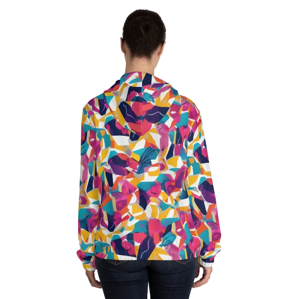 Neon Tailor on Women's Full-Zip Hoodie — Back On Person