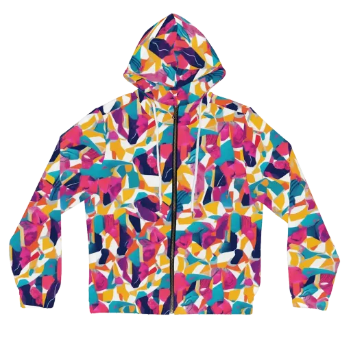 Neon Tailor on a Women's Full-Zip Hoodie